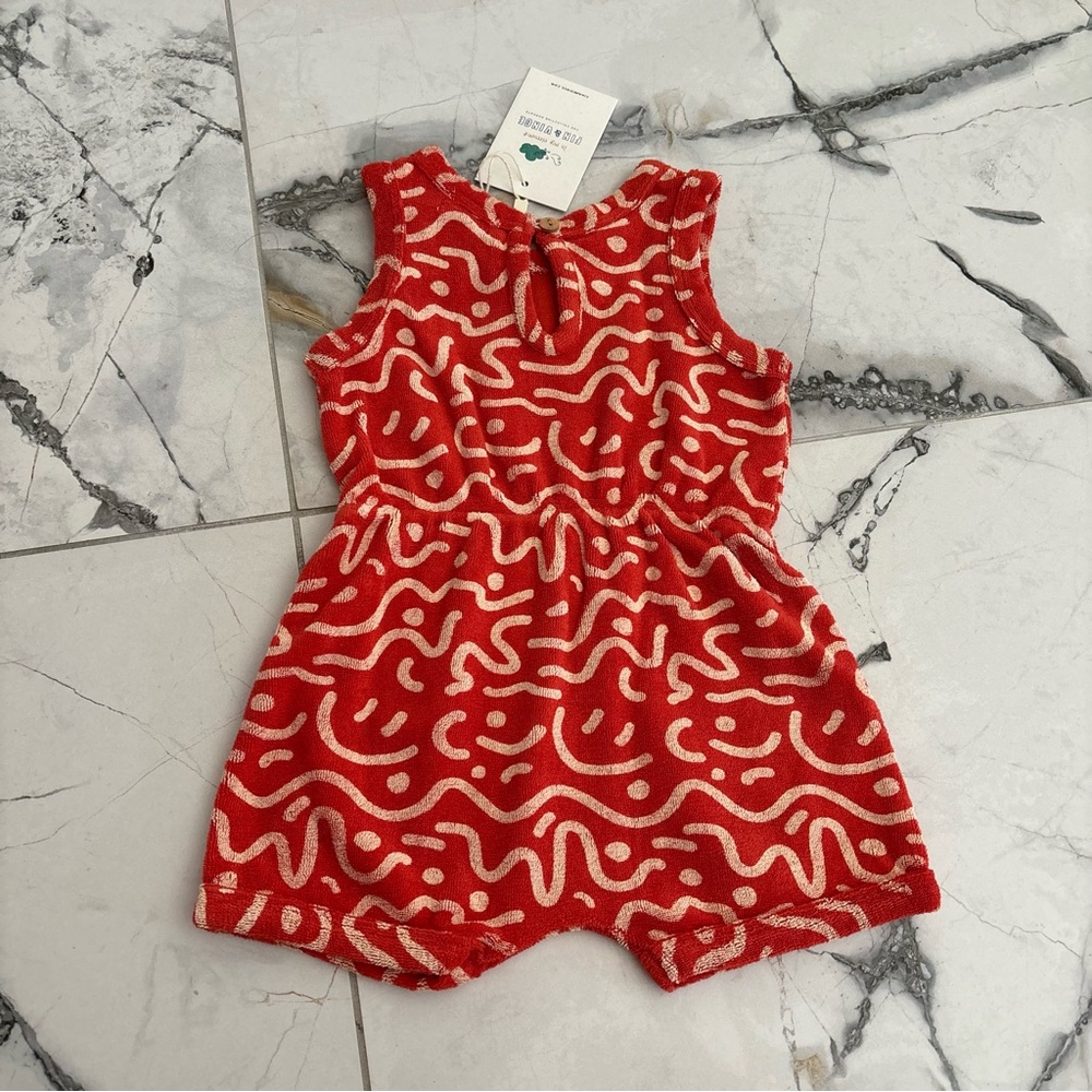 Red and White Kids One Piece - Picture 3 of 3